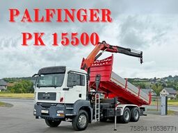 MAN TGA 26.400 * KIPPER 6,00m + PK 15500 * 6x4 * TOP