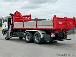 MAN TGA 26.400 * KIPPER 6,00m + PK 15500 * 6x4 * TOP