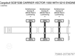 SCHMITZ CARGOBULL SCB*S3B CARRIER VECTOR 1550 WITH 5210 ENGINE HOU