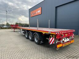Broshuis 750cm extendable flatbed trailer / SAF + drumbr...