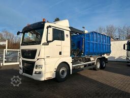 MAN 26.480 TGX Wechselsystem Abroller+Kran+Container