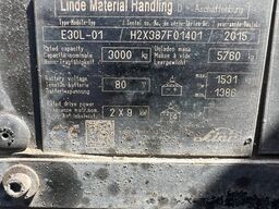 Linde E30L-01 side-shift 6.62m heating (1846)
