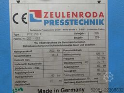 ZEULENRODAER PRESSTECHNIK PYZ 250 F
