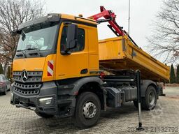 MERCEDES-BENZ AROCS 1843 4x2 Kipper Kran Palfinger PK12.501