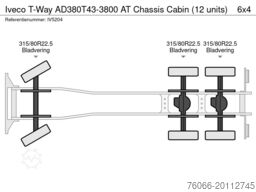 Iveco T-Way AD380T43-3800 AT Chassis Cabin (12 units)