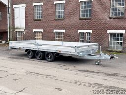 Hapert Trailers HAPERT AZURE H-3 | TRIDEM 605X220X30CM 3500KG HOCHLADER | NFW | PARABELFEDER