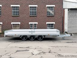 Hapert Trailers HAPERT AZURE H-3 | TRIDEM 605X220X30CM 3500KG HOCHLADER | NFW | PARABELFEDER
