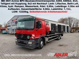 MERCEDES-BENZ 2541 Actros Baumaschinentransporter hydr. Rampen