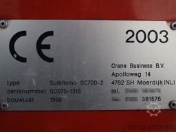 Sumitomo SC700-II 70t Capacity, 43m Boom, 31m Movable Jib,