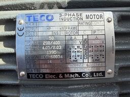 Wentylator promieniowy 0,75kW 400V 1395rpm 3-fazow TECO IP54 Ø250mm