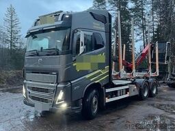 Volvo FH16 750 6x4 timber truck with Epsilon M12 crane