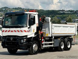 RENAULT C 380* KIPPER 5,20 m* KRAN/FUNK * TOPZUSTAND !