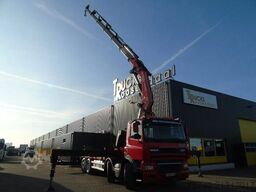DAF CF 85.510 + FASSI 80TON 6x + 8X2 + EURO 5 + REMOTE