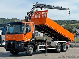 RENAULT C 430 *KIPPER 6,45m*HIAB 144 BS-3 HIDUO/FUNK*6x4