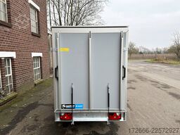Hapert Trailers HAPERT SAPPHIRE L-1 | GRAU | RAMPE 250X130X150CM 1500KG KOFFERANHÄNGER