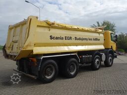 Scania P380 8X4 MET 20CUB STEEL KIPPER,MANUALGEARBOX