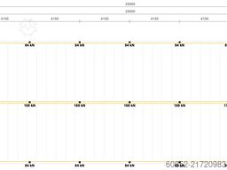 10x25m Lagerbühne , Belastung : 500kg/qm Unterkante: 3,0m , ca. 250qm Systembühne