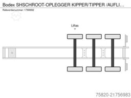 Bodex SHSCHROOT-OPLEGGER KIPPER/TIPPER /AUFLIEGER/TRA...