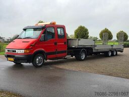 Iveco 40C 145pk met veldhuizen trailer en dubbele cab...