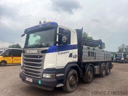 Scania G490 8x4 Heckkran und Bordmatic