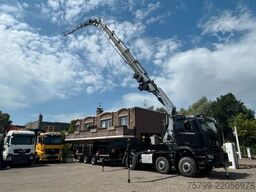 MERCEDES-BENZ 2651 SZM+HIAB 638 Kran6x6 ausziehbarer Tieflader