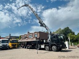 MERCEDES-BENZ 2651 SZM+HIAB 638 Kran6x6 ausziehbarer Tieflader