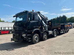 MERCEDES-BENZ 2651 SZM+HIAB 638 Kran6x6 ausziehbarer Tieflader