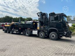 MERCEDES-BENZ 2651 SZM+HIAB 638 Kran6x6 ausziehbarer Tieflader