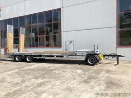 Möslein T 3-6 VB 3 Achs Tieflader- Anhänger, Luftgefedert, Verbreiterung