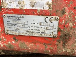 Kubota KX080-4 with 3 excavator buckets