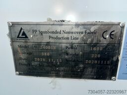 DongYang Aalong Nonwoven AL 2400 SS PP Spun-Bond Machine Line