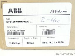 ABB MFE190-04UN-06A0-2 Servoumrichter SN W182260083