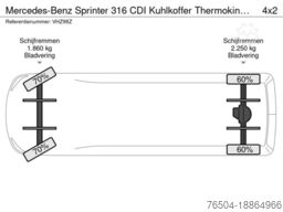Mercedes-Benz Sprinter 316 CDI Kuhlkoffer Thermoking V300MAX ...