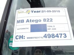 Mercedes-Benz Atego 822 + Euro 5 + Dhollandia lift