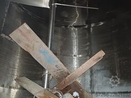 Insulated 50m3 stainless steel tank with heating jacket and agitator