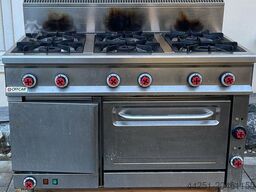 Offcar 6-Flammen-Gasherd