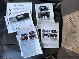 Unimog U400 mit Bitumspritze Breining + Besen