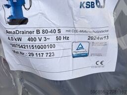 KSB AmaDrainer B 80-40 S 4.0 kW KSB AmaDrainer B 80-40 S 4.0 kW