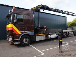 DAF XF 460 6x2 flatbed truck with Palfinger PK 5000...