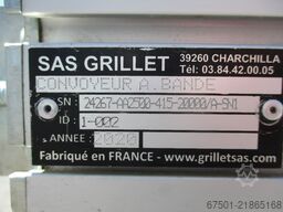 SAS Grillet Förderband Transportband 2500x415mm  (3493)