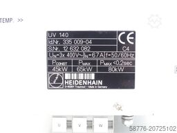 Heidenhain UV 140 Id. 335 009-04 SN:12632082 - generalüberholt mit 3 Monaten Gewährleistung-