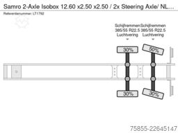 Samro 2-Axle Isobox 12.60 x2.50 x2.50 / 2x Steering A...