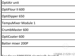 GEA Complete 600mm forming, coating and frying line