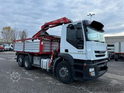 IVECO STRALIS 360 RIBALTABILE + GRU 6X2