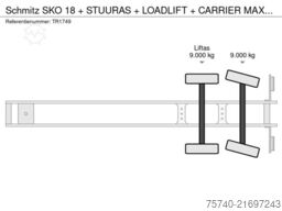 Schmitz SKO 18 + STUURAS + LOADLIFT + CARRIER MAXIMO 1300