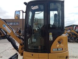 Caterpillar 303.5E2 CR with 3 buckets