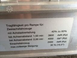  NEU Auffahrrampen, Alurampen,Verladerampen, 8 to Länge 3,25m