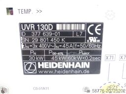 Heidenhain UVR 130D 377639-01 SN:29801450K generalüberholt mit 3 Mon. Gwl.