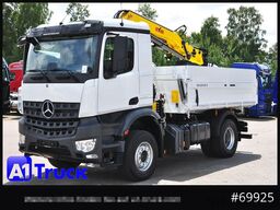 MERCEDES-BENZ Arocs 1840, Kipper + Kran,Funk Navi, KRAN faltbar