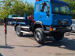MAN TGM 10.180 4x4 KRAN 16m single bereift FUNK
